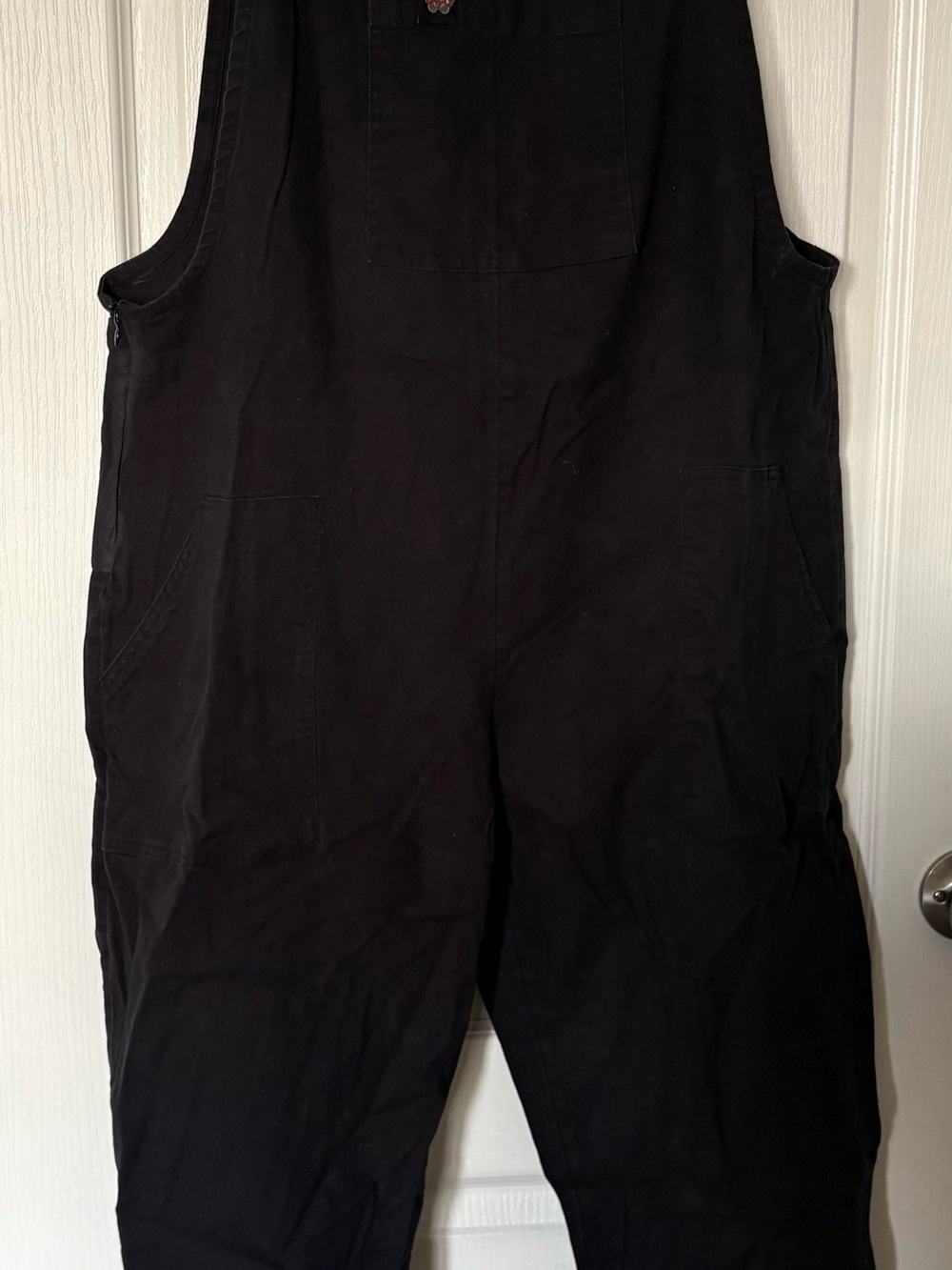 Girrlscout Unisex Billie Black Cotton Overalls Jumpsuit